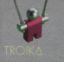 Picture of Troika, Jumper, keyring, magenta red body and aluminium, Indigo design group
